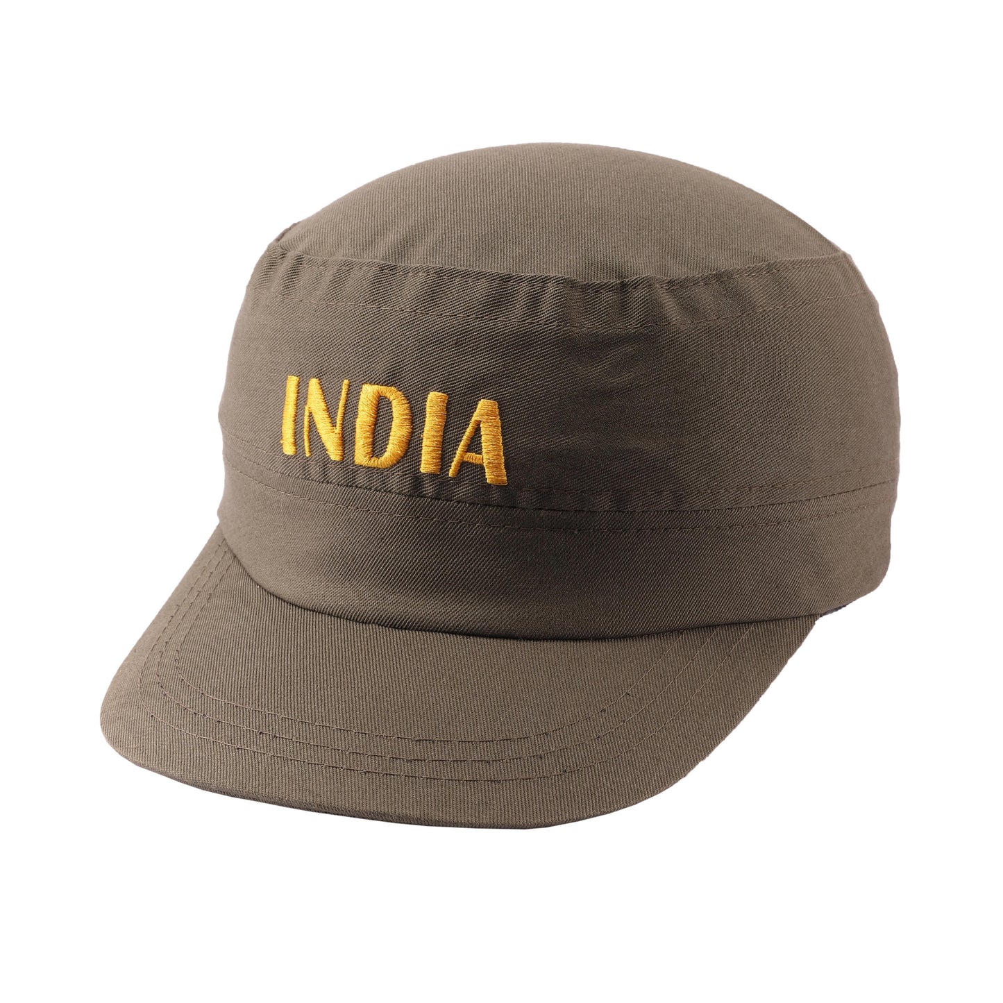 Olive Green Embroided Cap