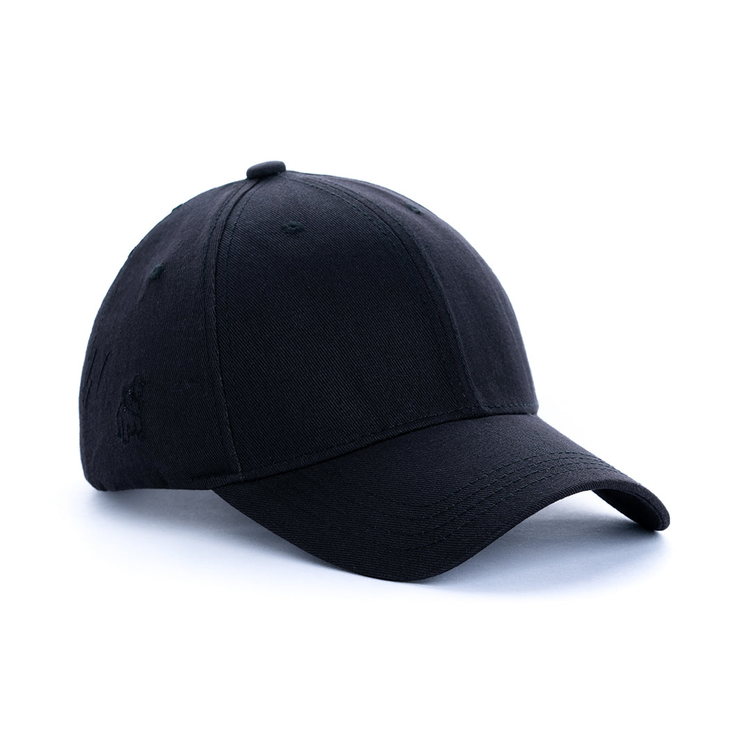Solid Black Cap
