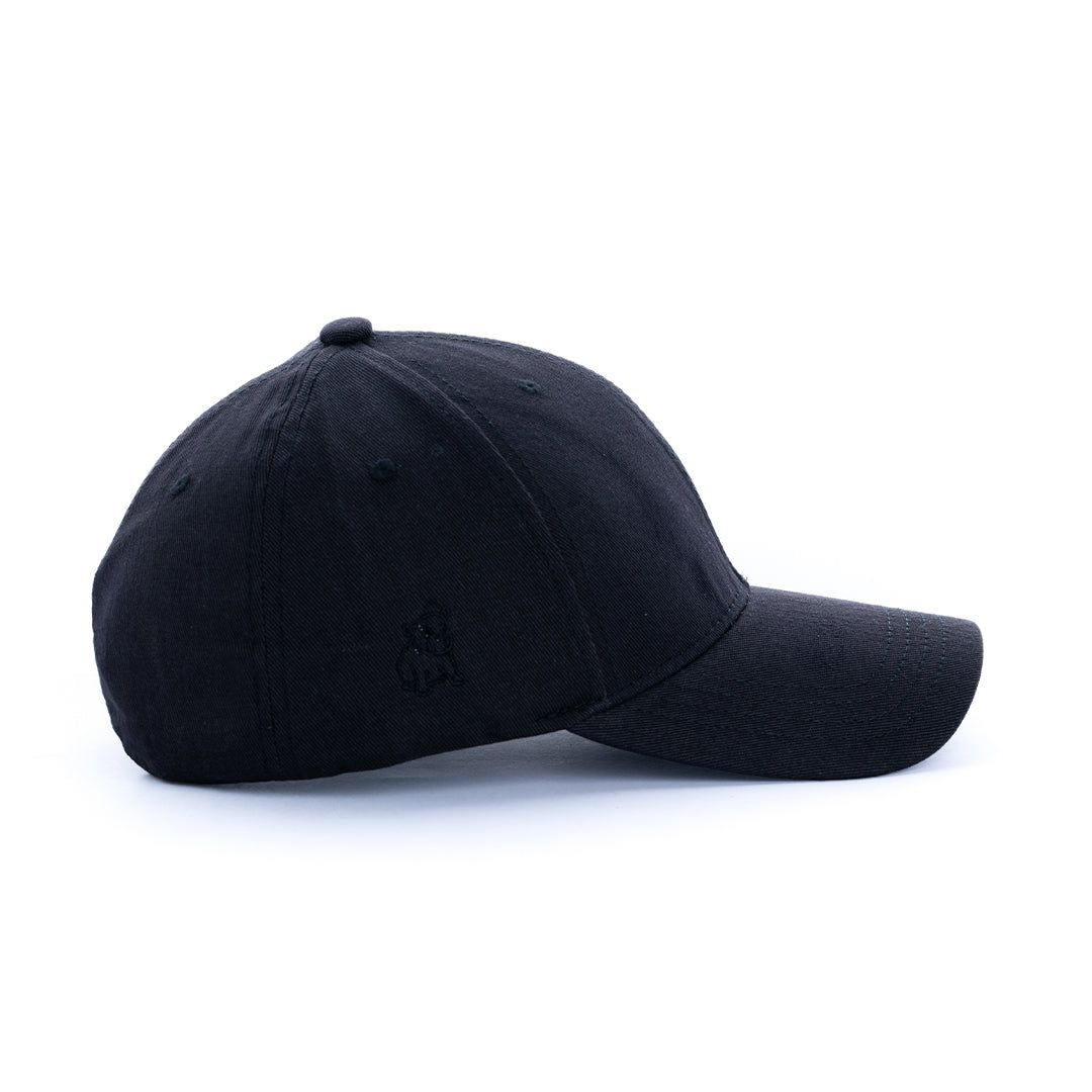 Solid Black Cap