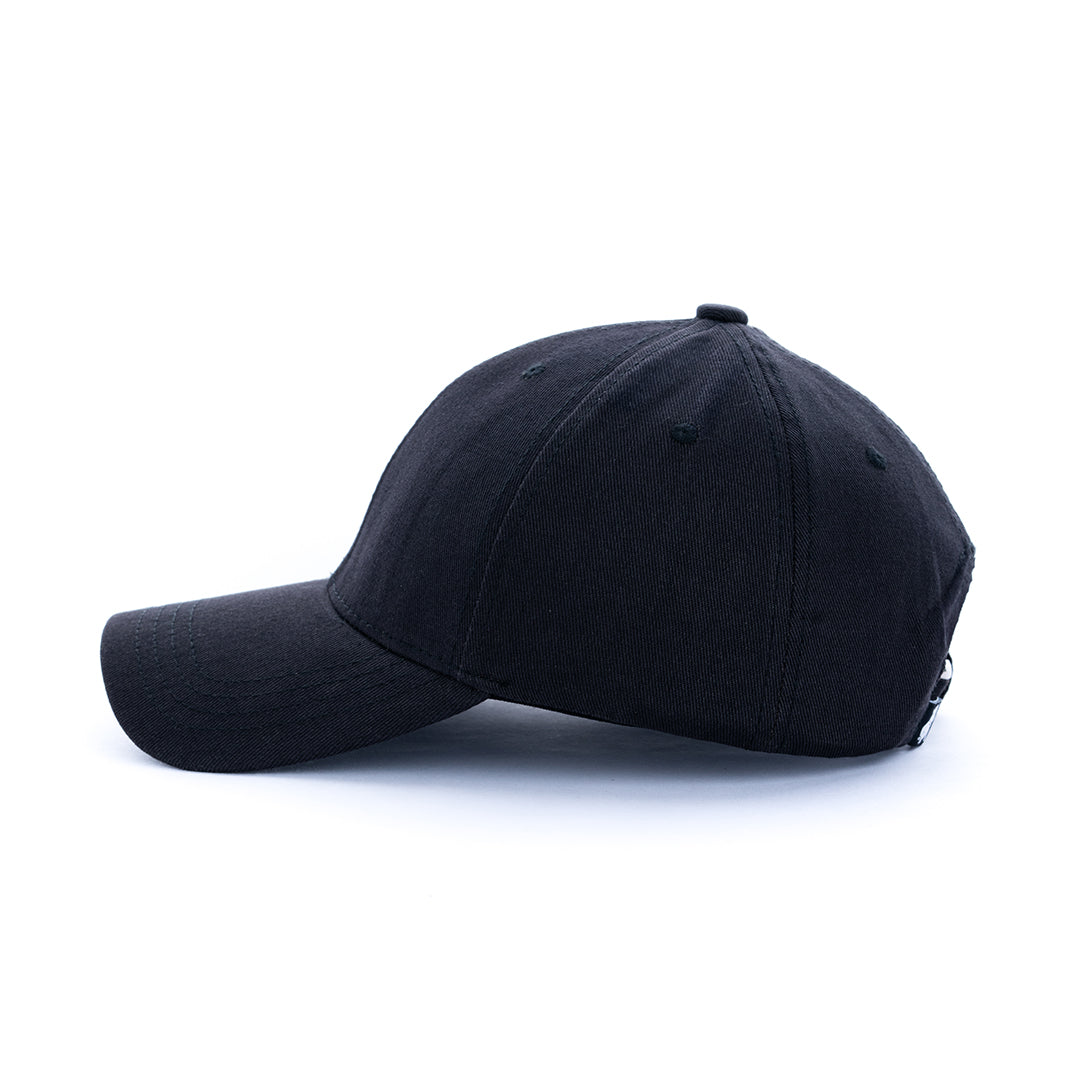 Solid Black Cap